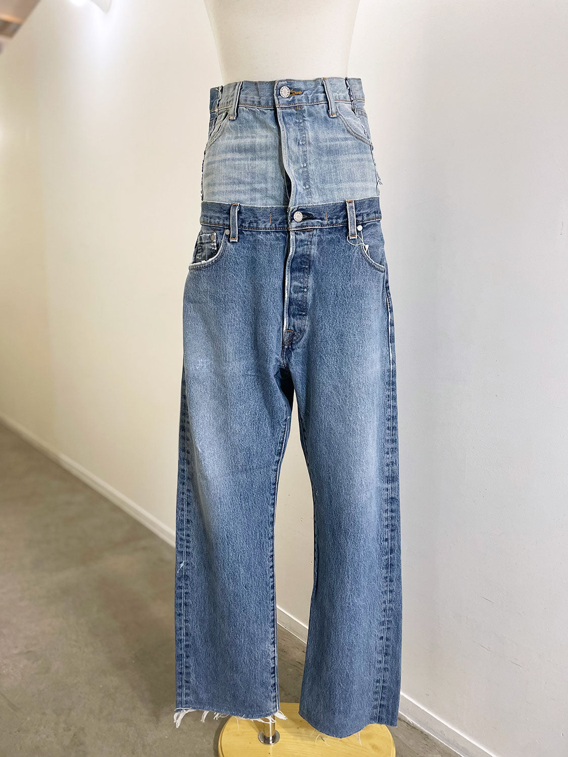 QUIITO W WAIST DENIM PT (B)