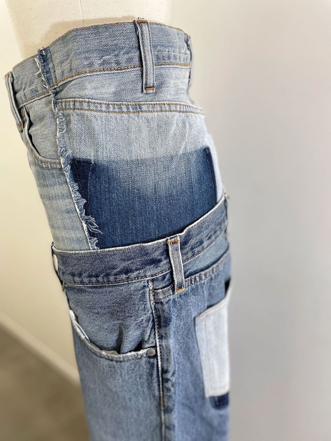 QUIITO W WAIST DENIM PT (B)