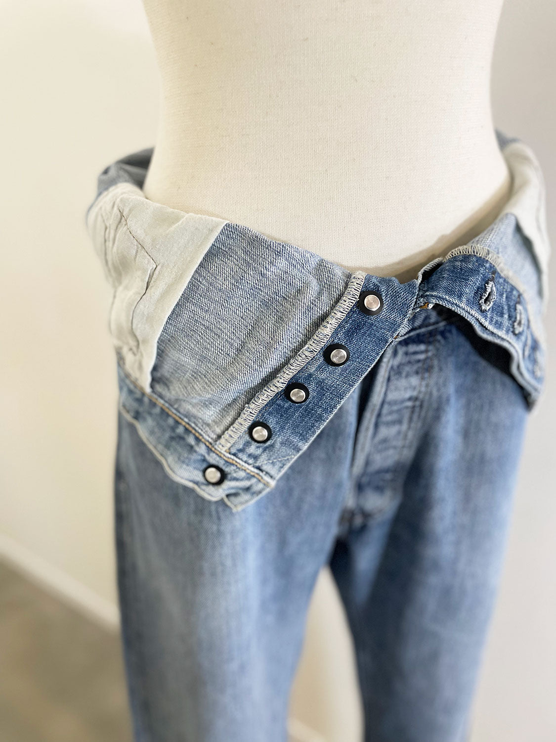 QUIITO W WAIST DENIM PT (C)