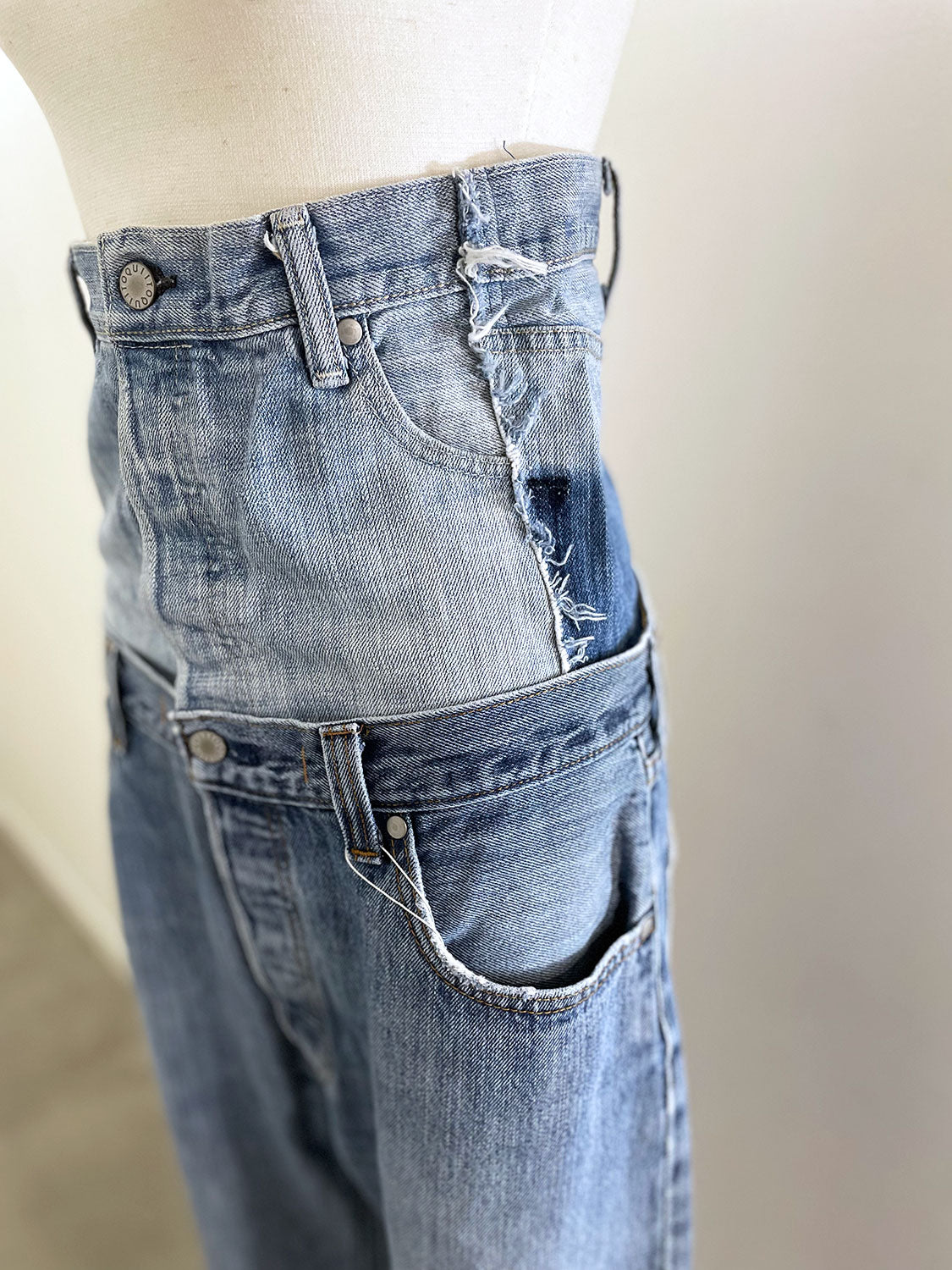 QUIITO W WAIST DENIM PT (C)