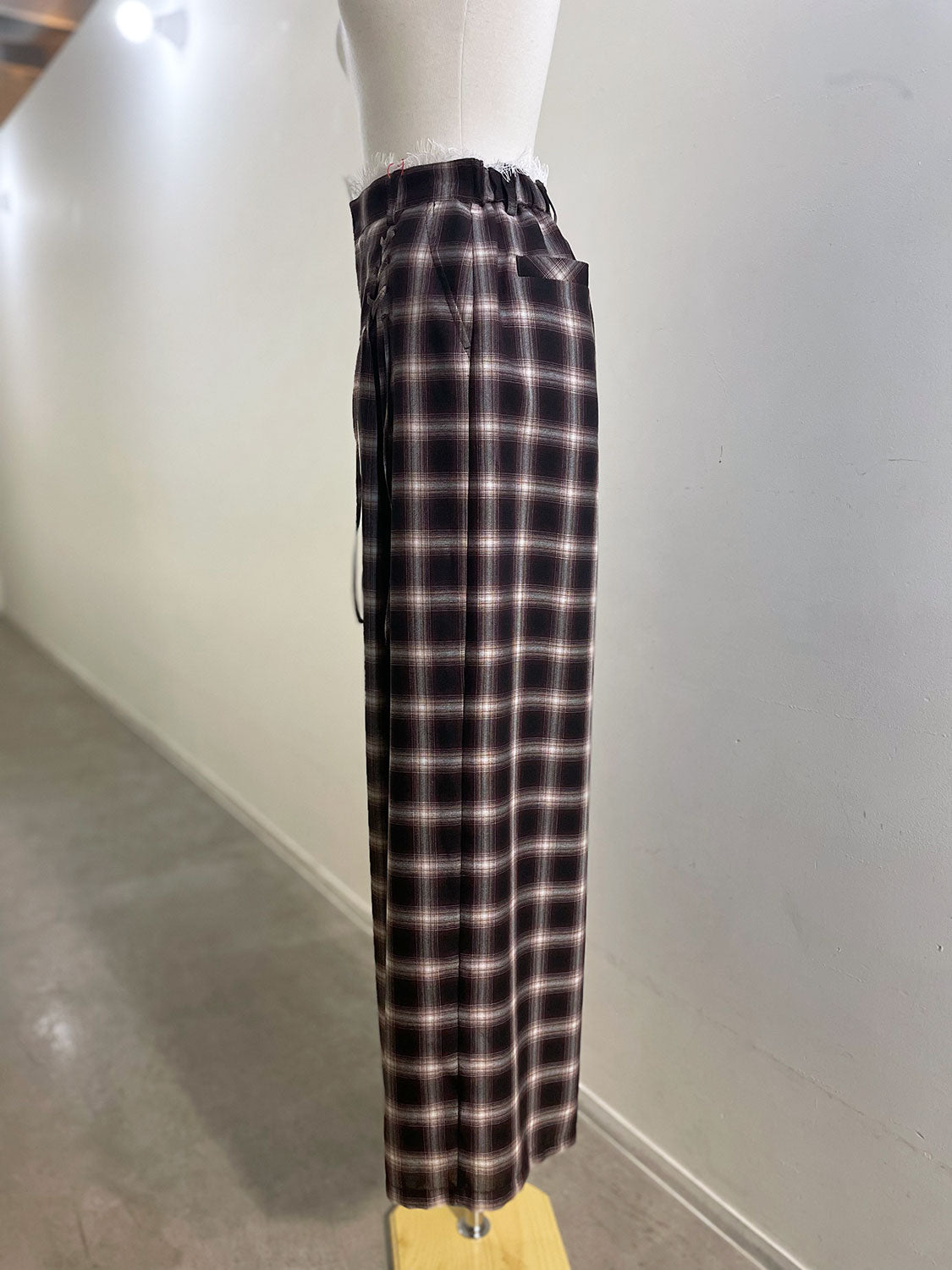 MAISONSPECIAL レースアップイージーパンツ