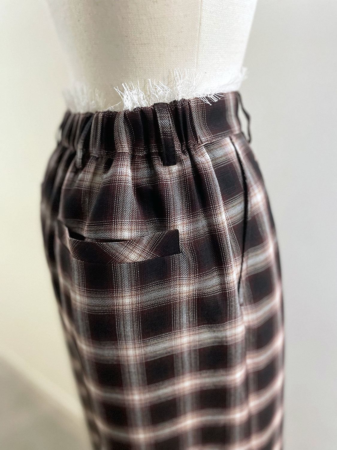 MAISONSPECIAL レースアップイージーパンツ