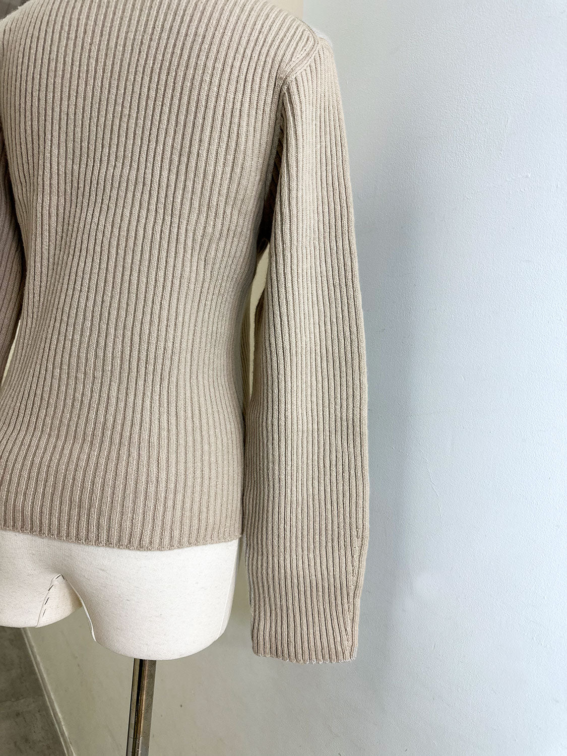 AMOMENTO RIBBED TURTLE PULLOVER