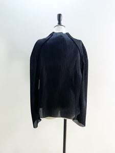 AMOMENTO MENS PLEATS ZIP UP JUMPER
