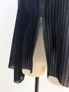 AMOMENTO MENS PLEATS ZIP UP JUMPER