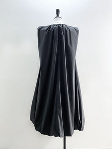AMOMENTO COTTON VOLUME SHIRRING DRESS