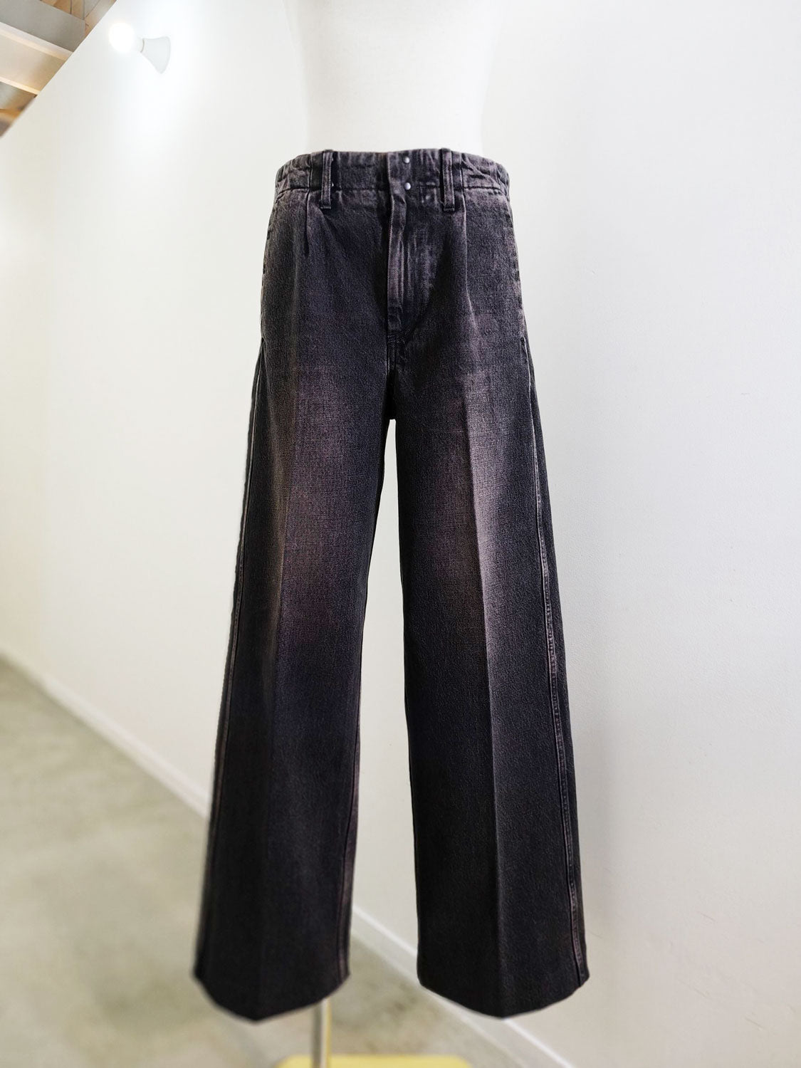 TANAKA  THE WIDE JEAN TROUSERS (PINKY BK)
