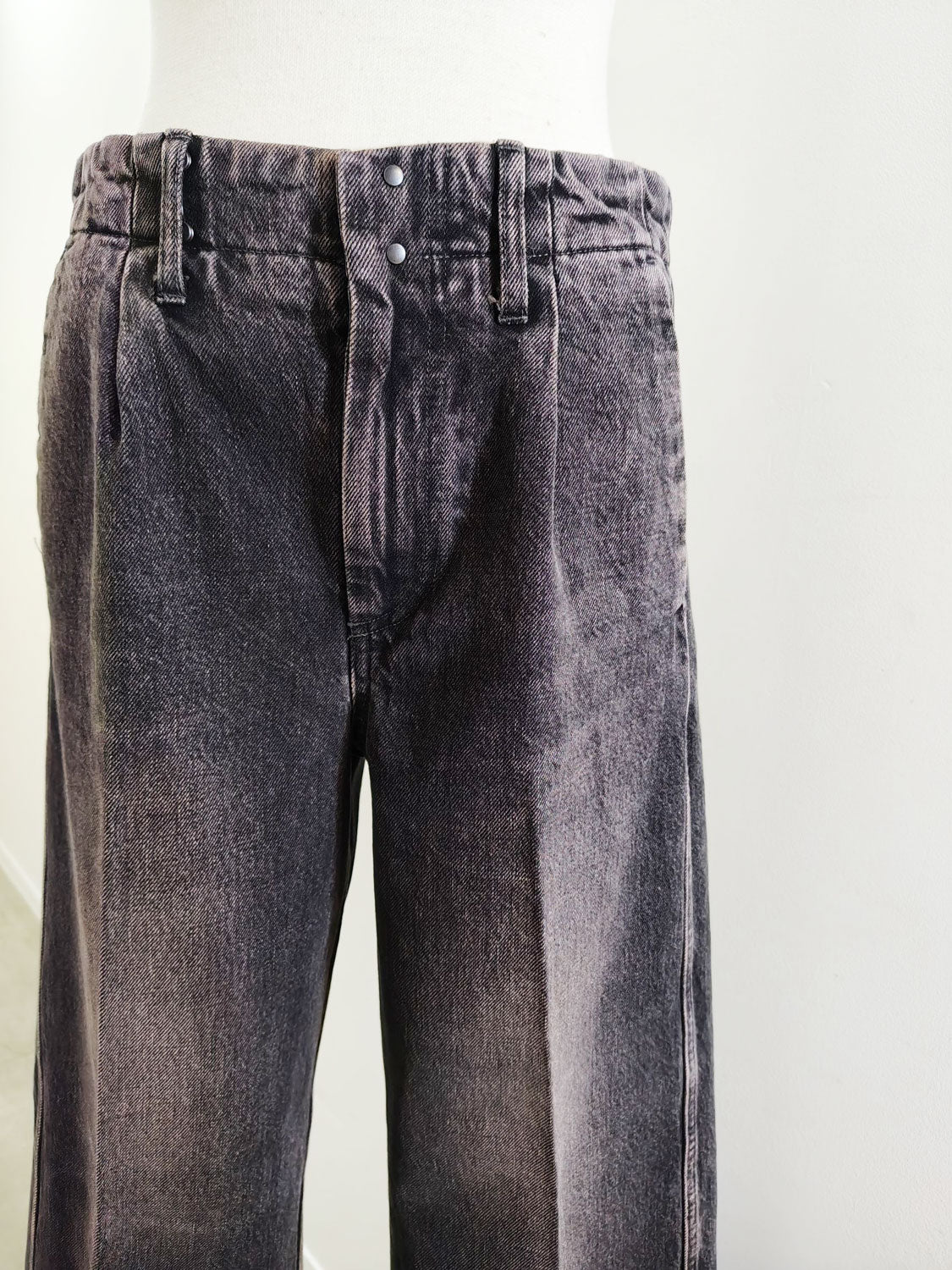 TANAKA  THE WIDE JEAN TROUSERS (PINKY BK)
