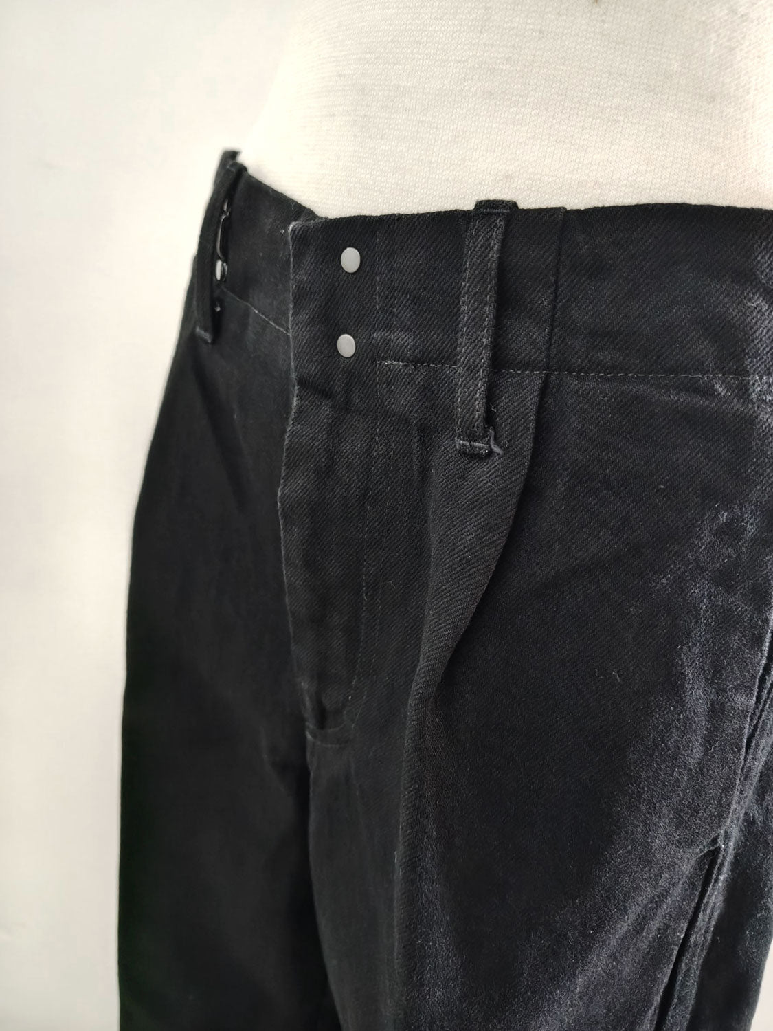 TANAKA  THE WIDE JEAN TROUSERS (BLACK)