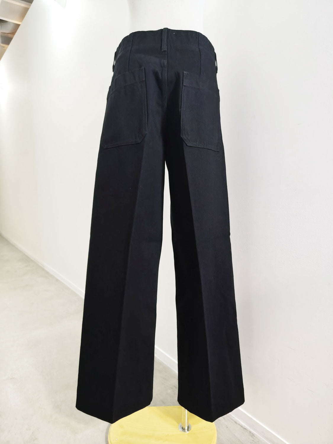 TANAKA  THE WIDE JEAN TROUSERS (BLACK)
