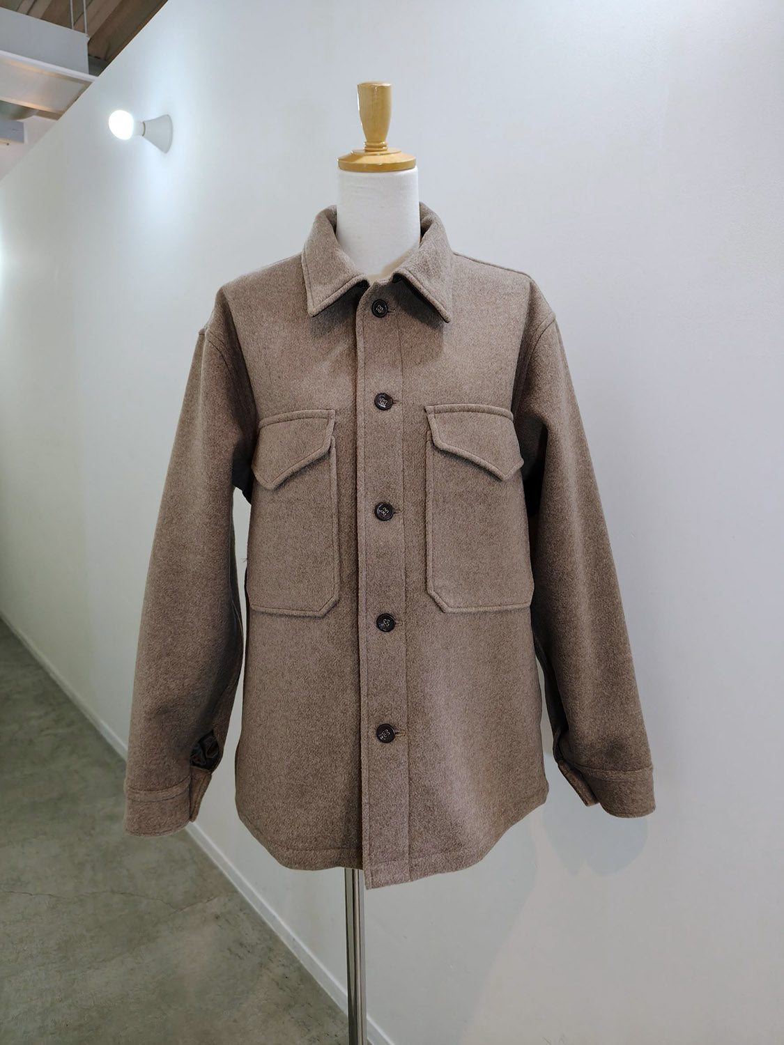 TANAKA SHEARLING FLAP SHIRT