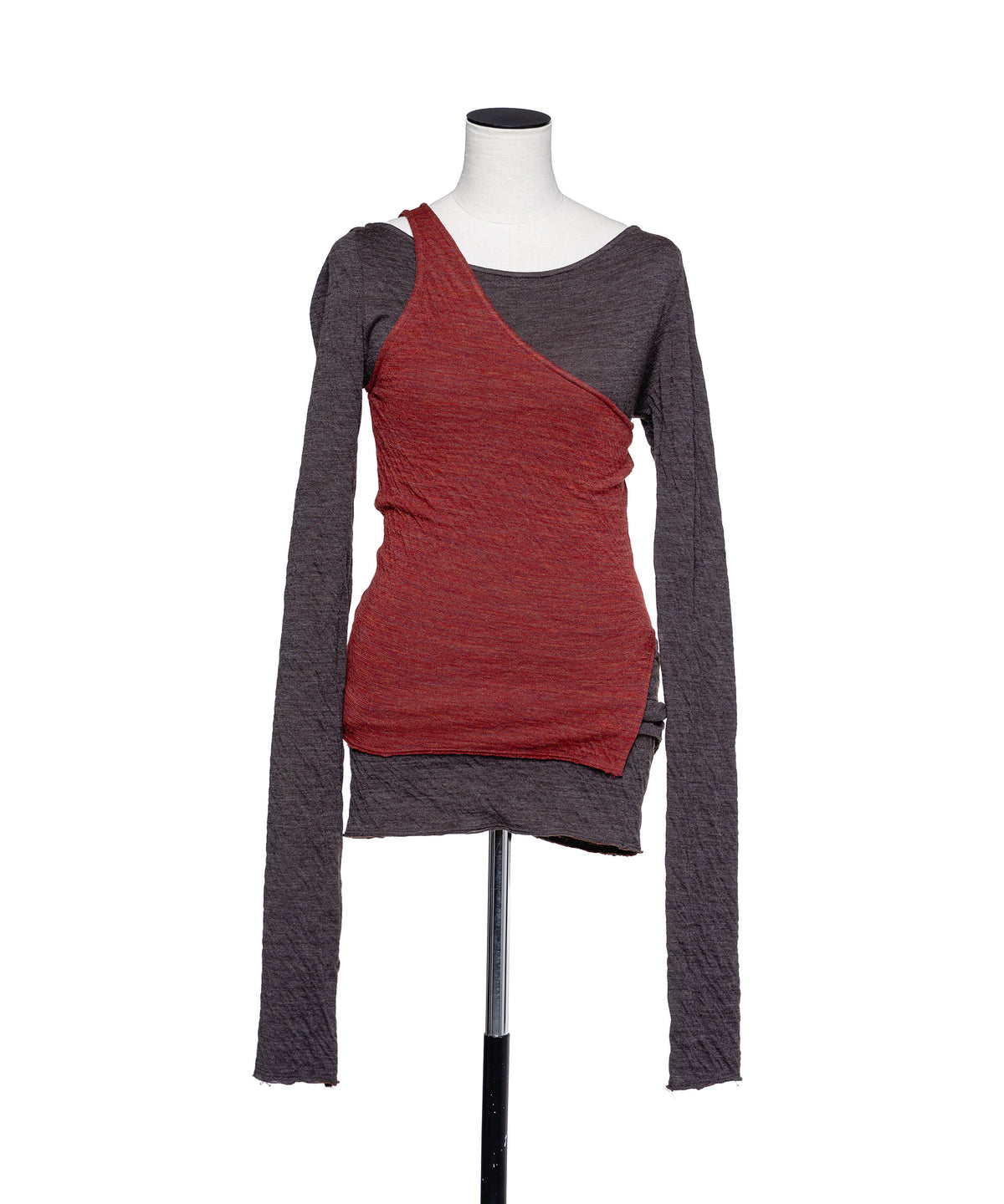 muller of yoshiokubo  CRINKLE JERSEY LAYER TOP