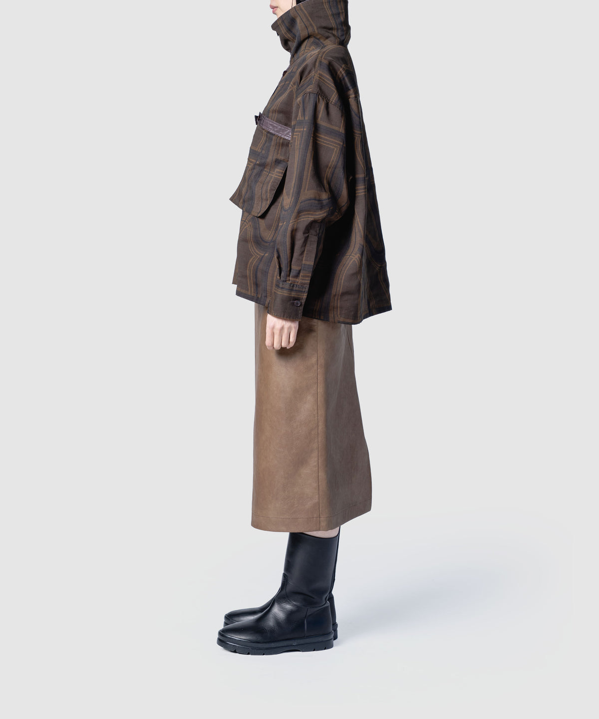 muller of yoshiokubo  LIMINAL CHECK SHIRTS JACKET
