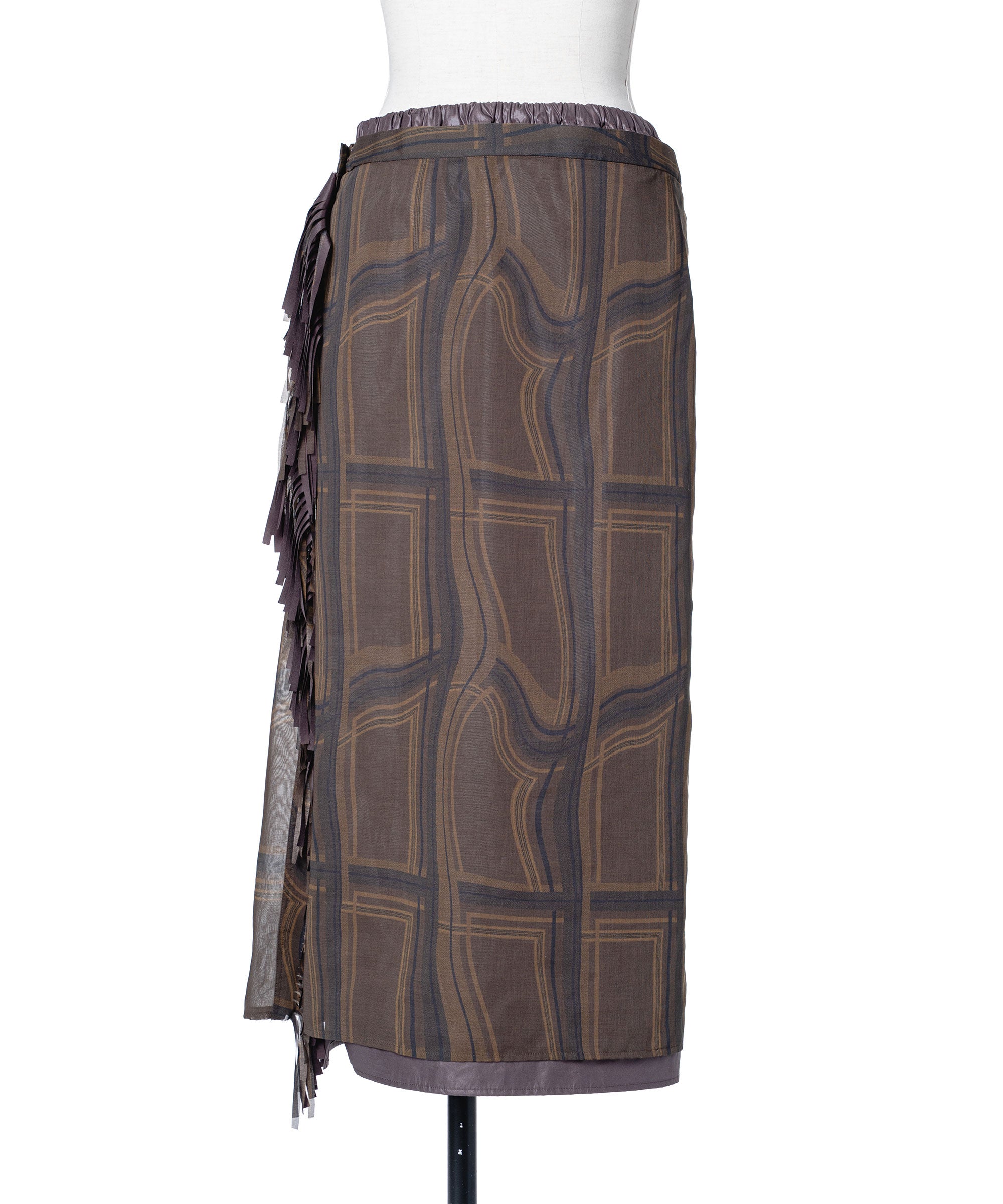 muller of yoshiokubo   LIMINAL CHECK SKIRT
