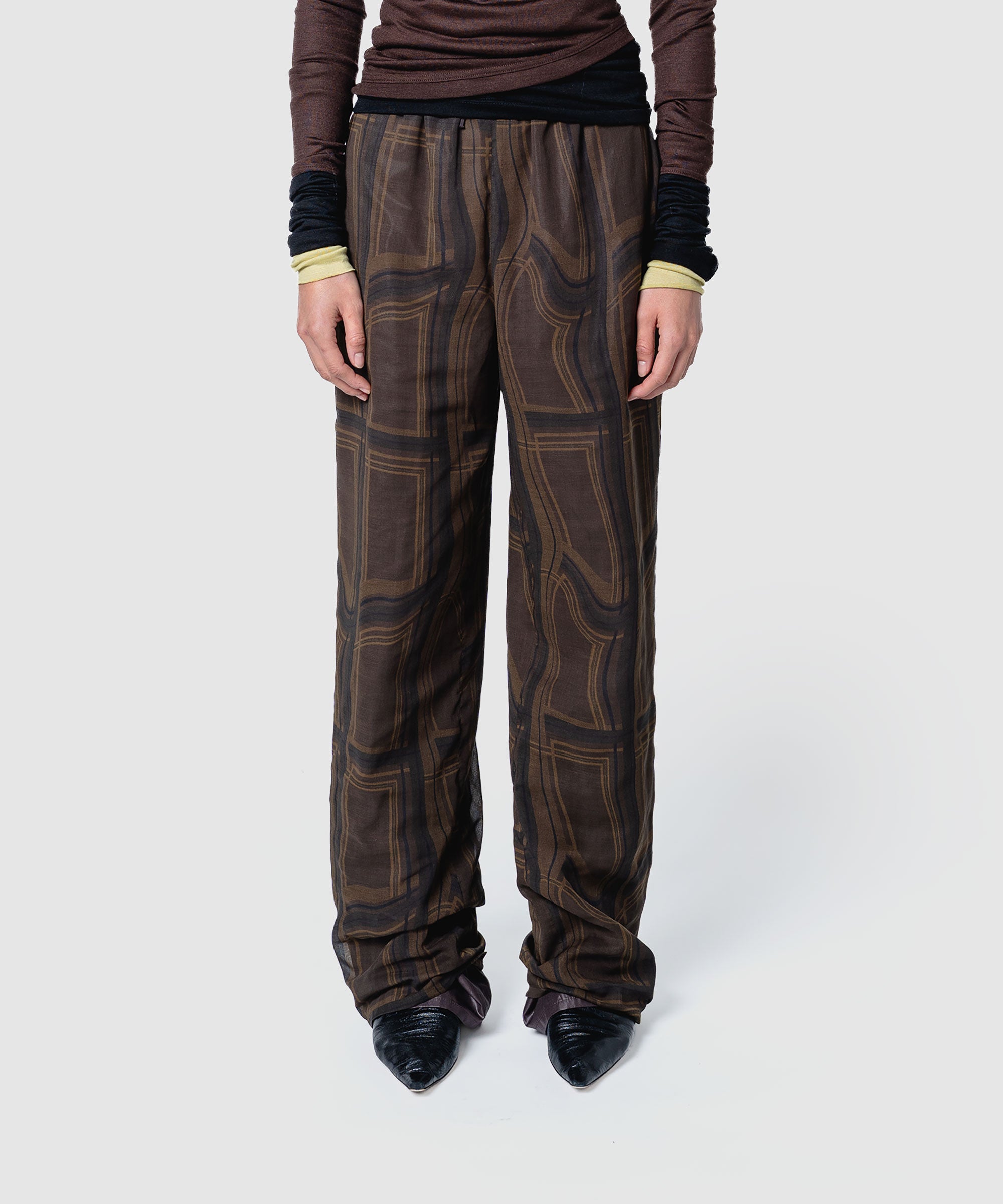 muller of yoshiokubo   LIMINAL CHECK PANTS