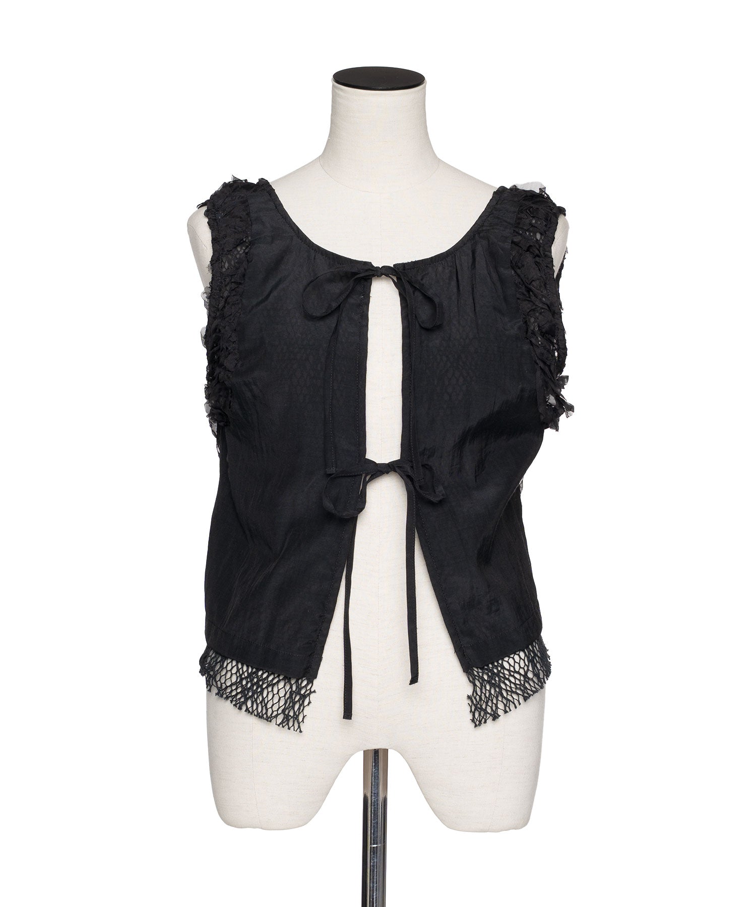 muller of yoshiokubo   RUFFLE CHIFFON LAYER TOP