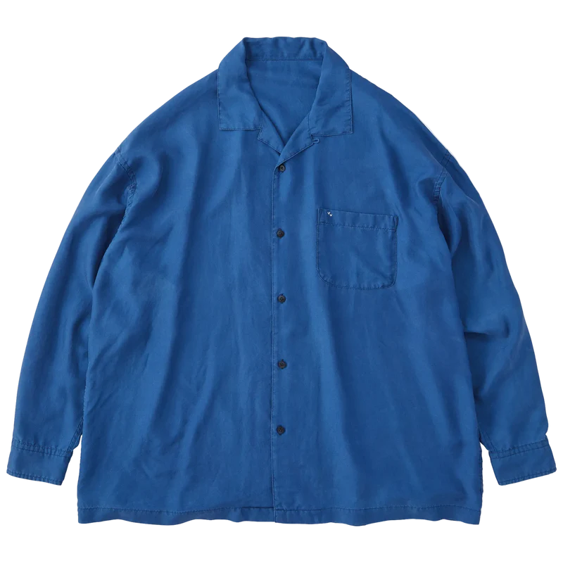 Porter Classic H/W INDIGO SILK LONG SHIRT