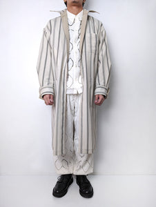 Y's.... 　 HARD TWISTED COTTON SATIN REVERSIBLE COAT