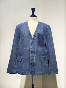 TANAKA  ST-127NC NO COLLAR JEAN JACKET