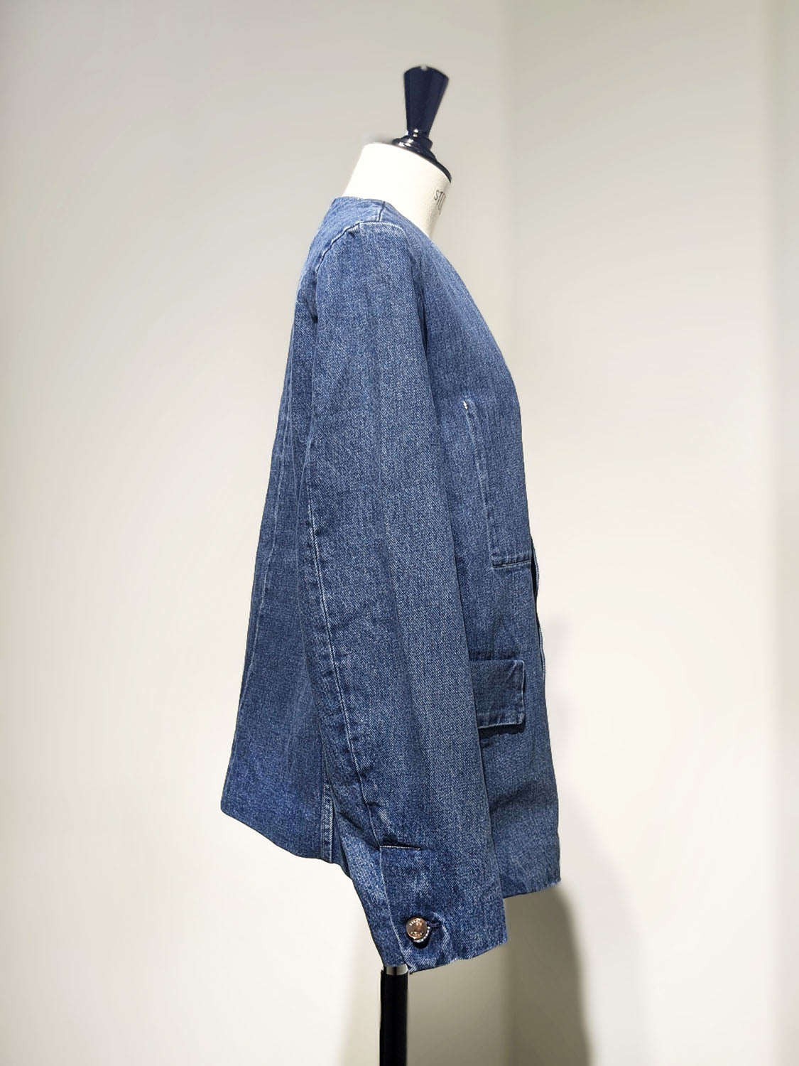 TANAKA  ST-127NC NO COLLAR JEAN JACKET