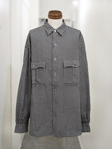 Porter Classic ROLL UP FLANNEL GINGHAM CHECK SHIRT