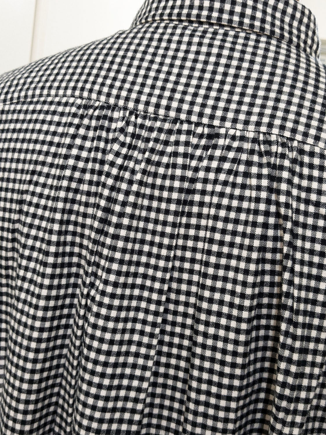 Porter Classic ROLL UP FLANNEL GINGHAM CHECK SHIRT