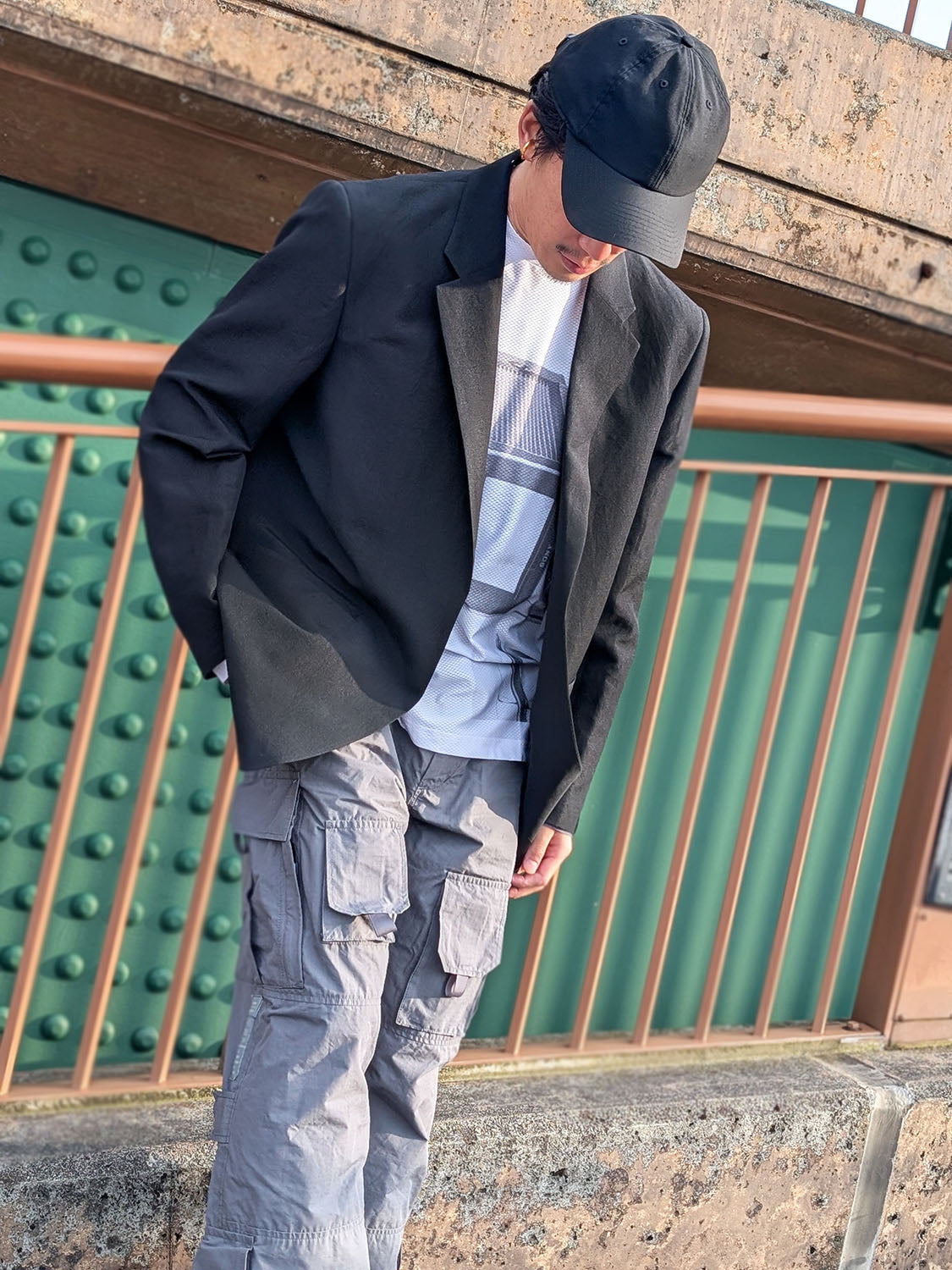 N.HOOLYWOOD 2251-JK22-001 BUTTONLESS JACKET
