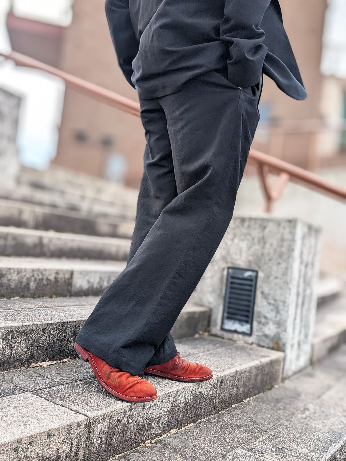 N.HOOLYWOOD 2251-PT20-001 TUCKED PANTS