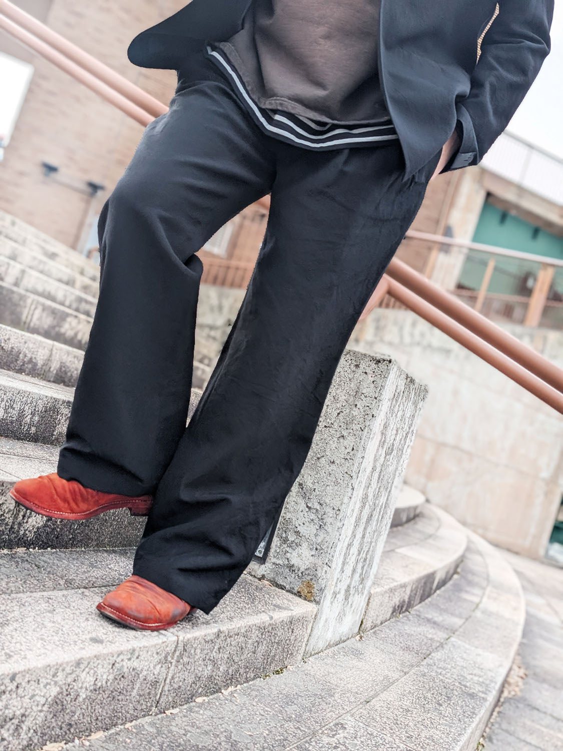 N.HOOLYWOOD 2251-PT20-001 TUCKED PANTS