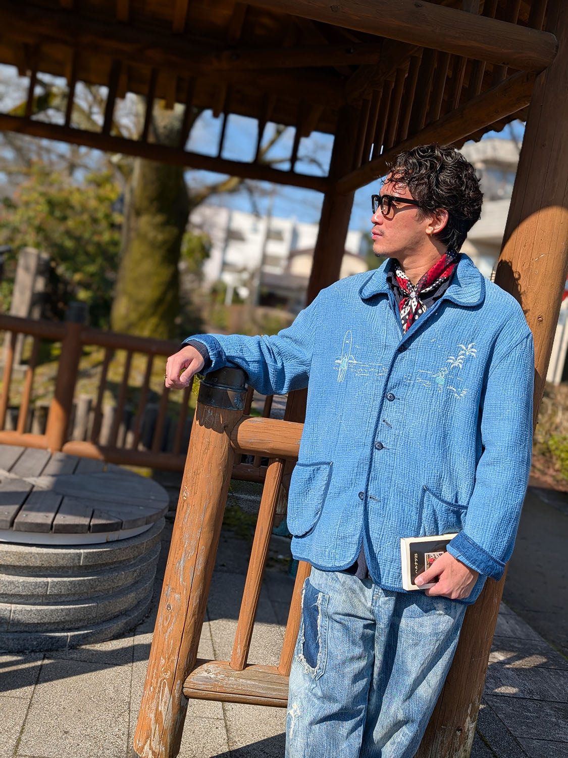 Porter Classic NEW SASHIKO LIGHT OLD HAWAII FRENCH JACKET