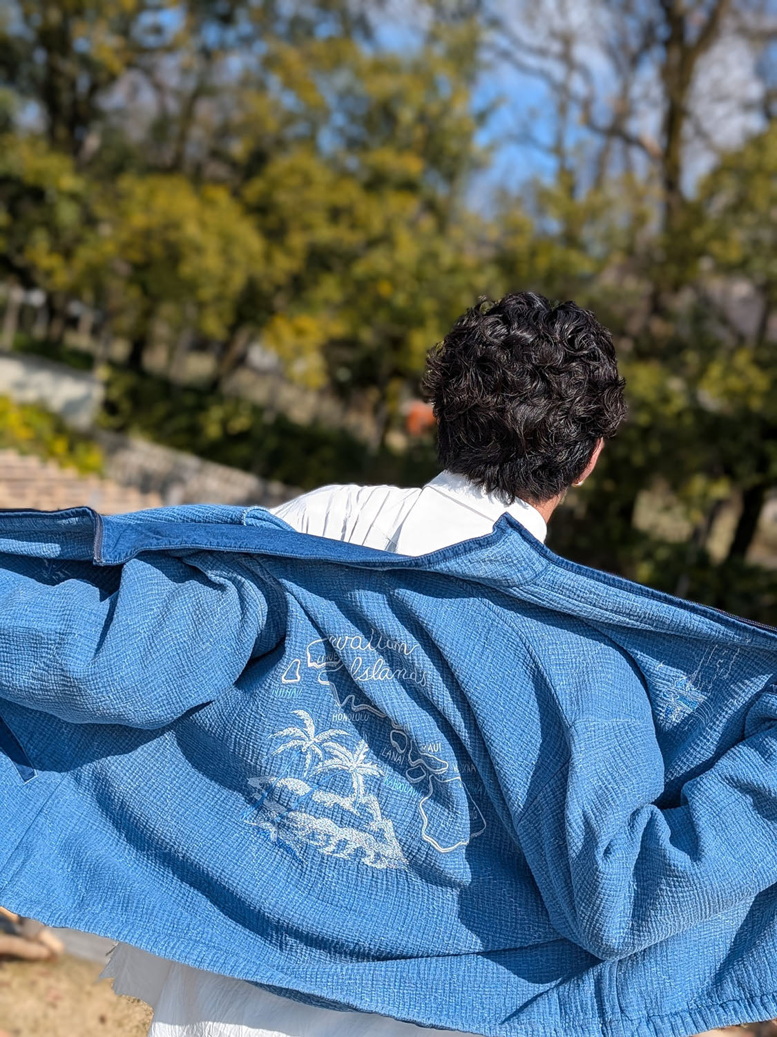Porter Classic NEW SASHIKO NEW SASHIKO LIGHT OLD HAWAII ZIP UP JACKET