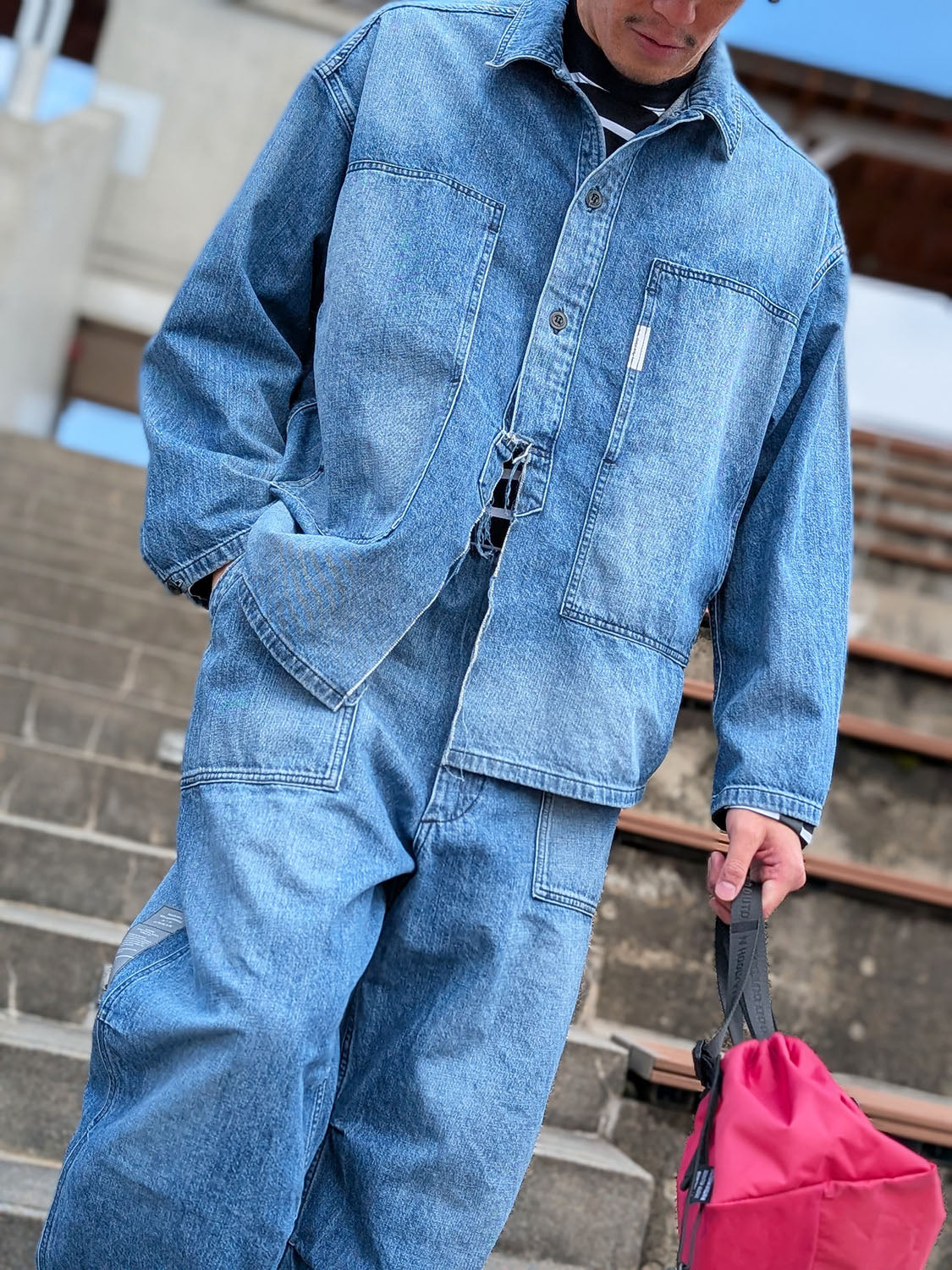 N.HOOLYWOOD 9251-BL08-007 DENIM SHIRT BLOUSON