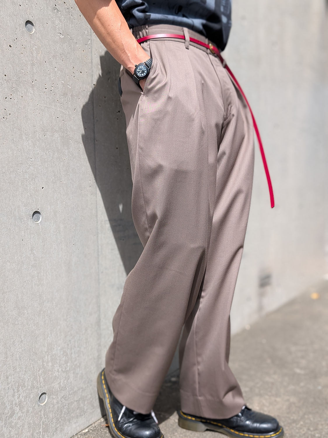 N.HOOLYWOOD 2252-PT22-004 2TUCK TROUSERS