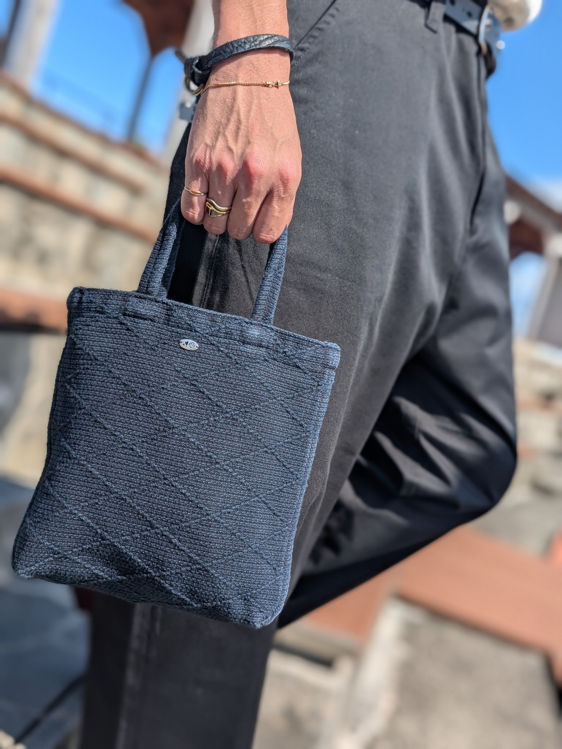 Porter Classic KENDO MINI TOTE BAG W / SILVER CHARM