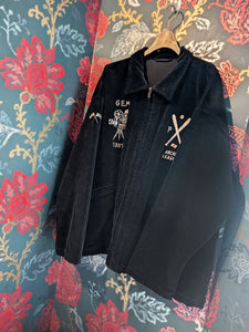 Porter Classic CORDUROY ZIP JACKET EMBROIDERY (SANDLOT)