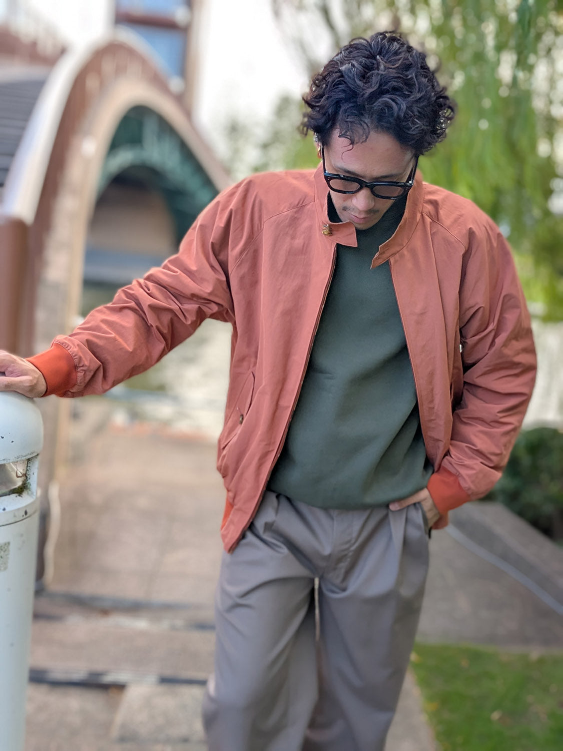 N.HOOLYWOOD × BARACUTA 2252-BL80-045 REVERSIBLE HARRINGTON JACKET