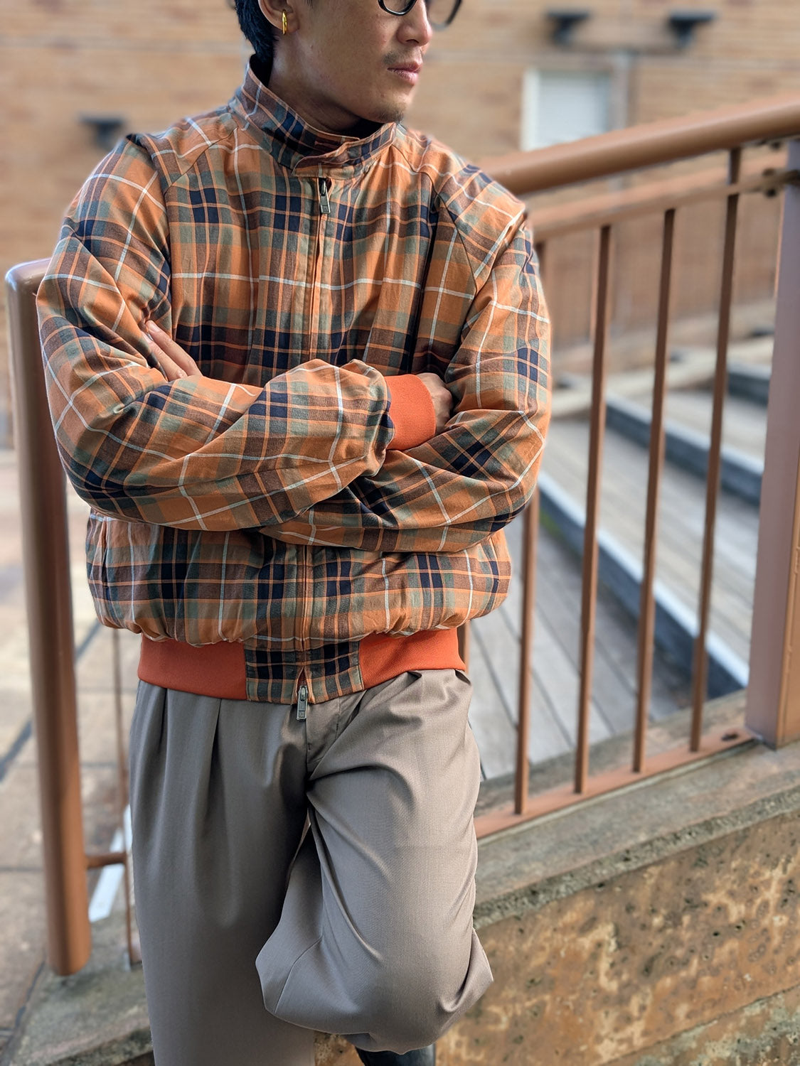 N.HOOLYWOOD × BARACUTA 2252-BL80-045 REVERSIBLE HARRINGTON JACKET