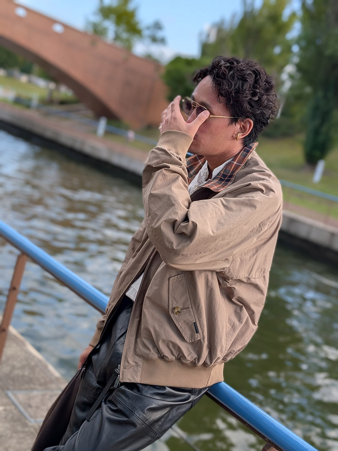 N.HOOLYWOOD × BARACUTA 2252-BL80-045 REVERSIBLE HARRINGTON JACKET