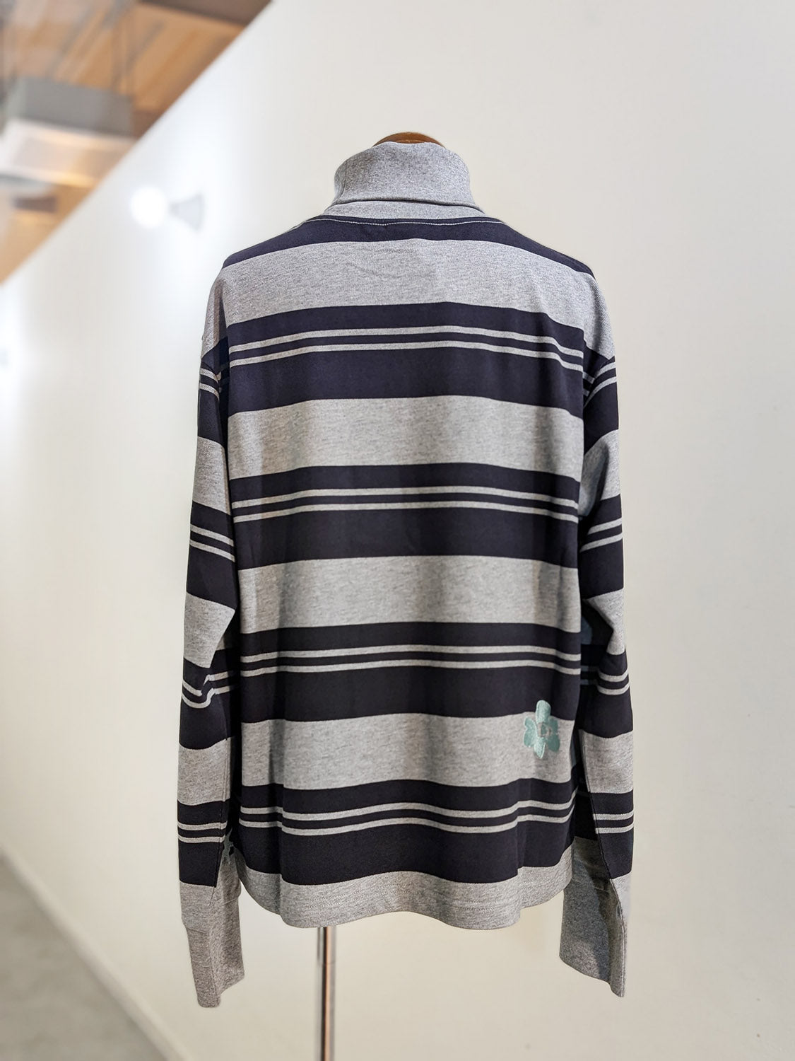 P.A.M LINES IN TIME STRIPE MOCK NECK LS