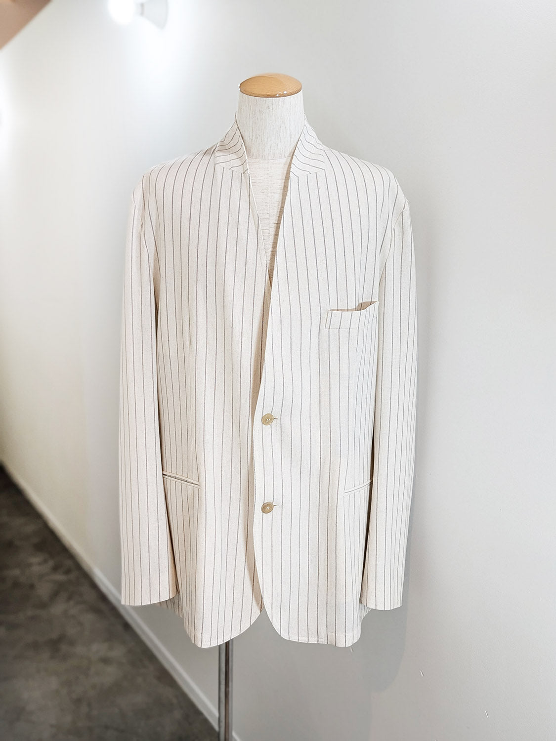 HED MAYNER PIN STRIPED VISCOSEJACKET