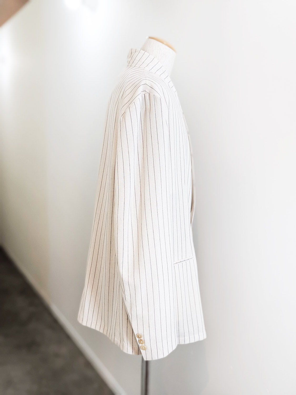 HED MAYNER PIN STRIPED VISCOSEJACKET
