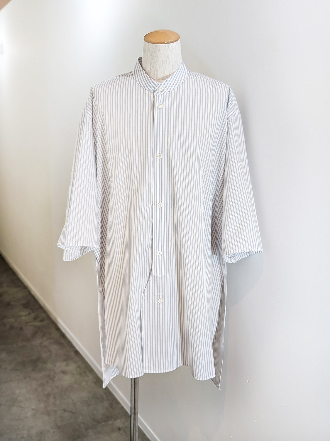 HED MAYNER PIN STRIPE COTTON SHIRT