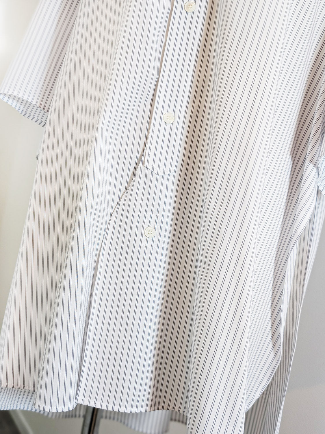 HED MAYNER PIN STRIPE COTTON SHIRT