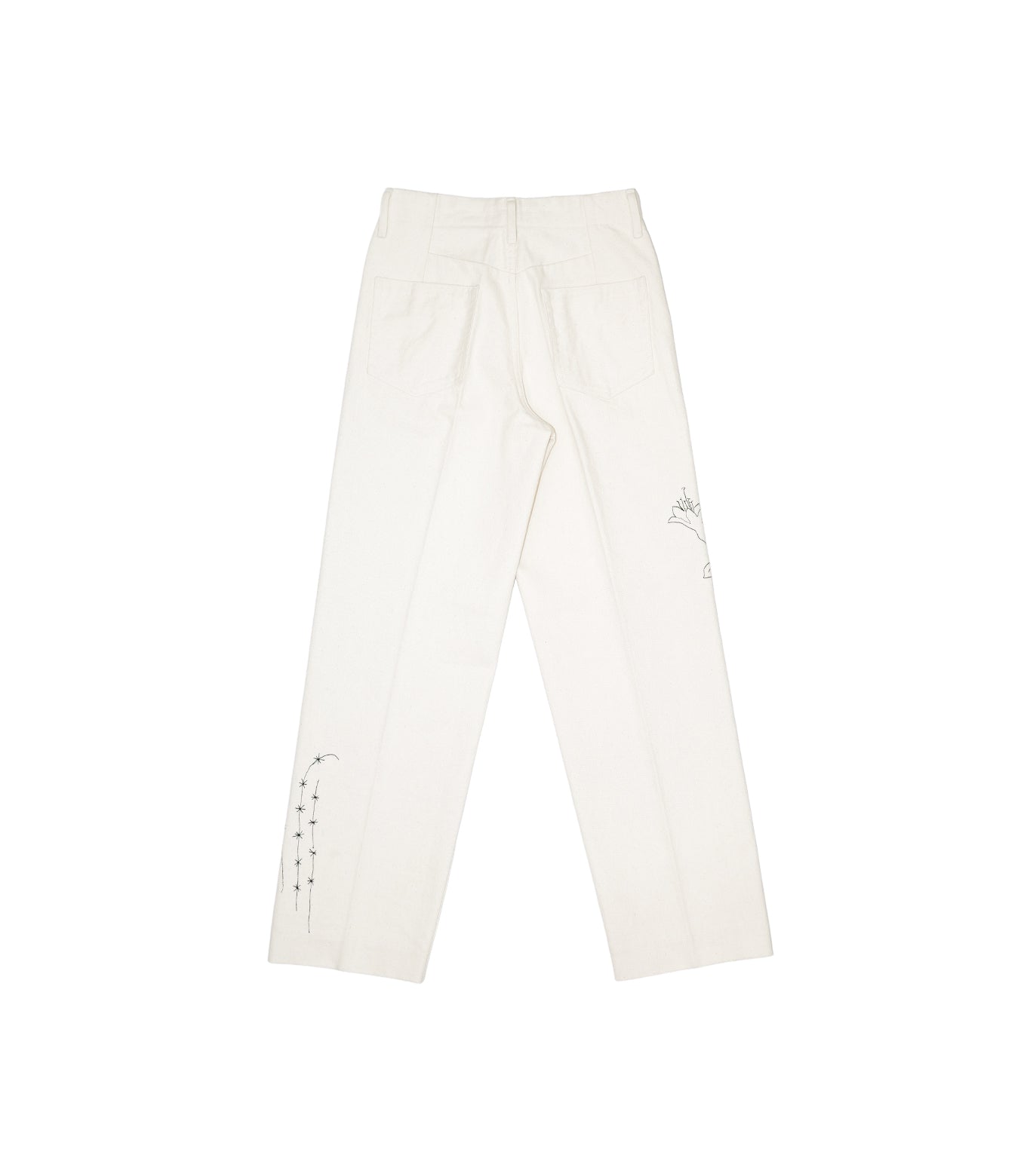 TANAKA  ST-2-WHE THE JEAN TROUSERS (EMBROIDERY)