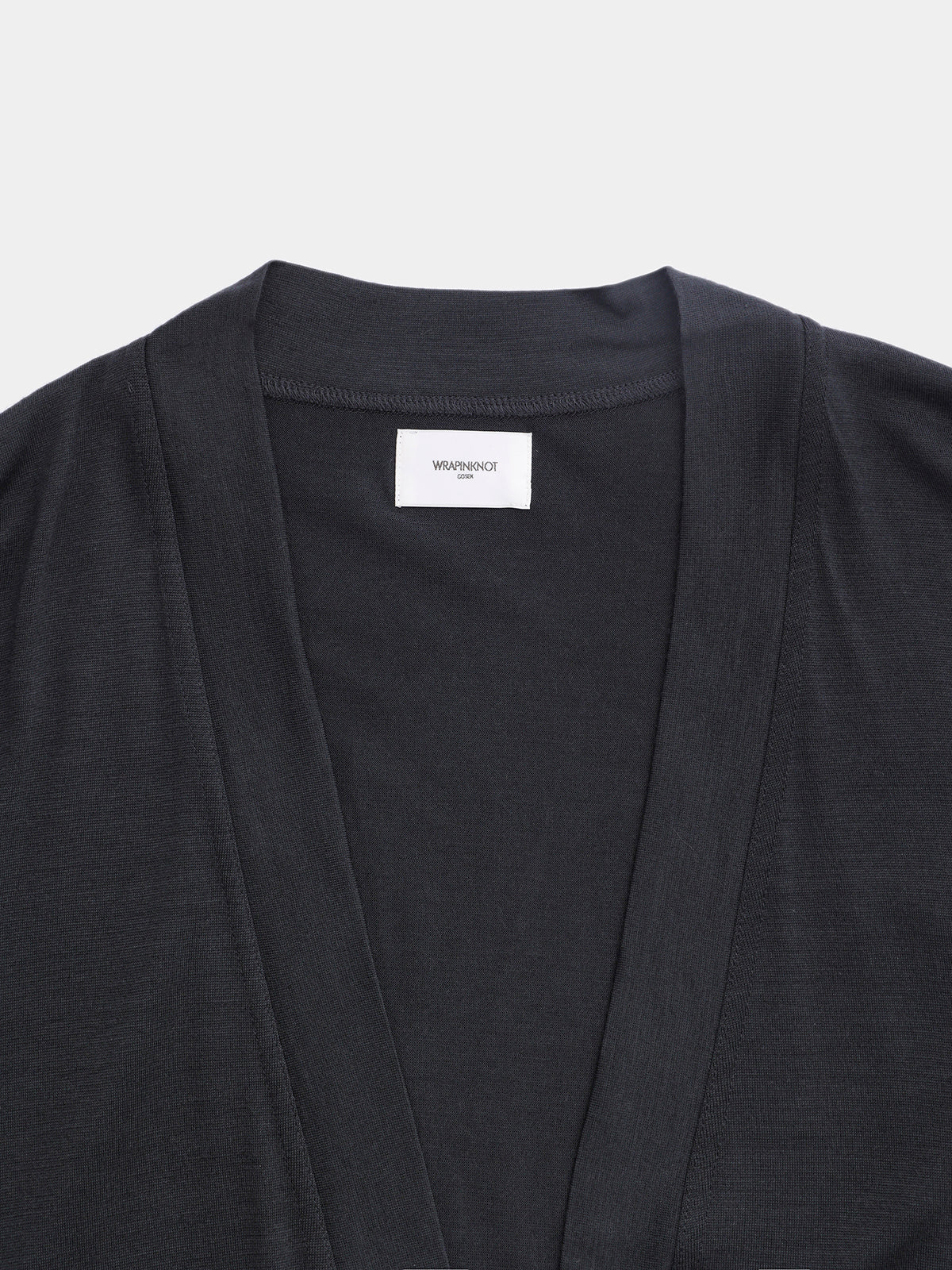 WRAPINKNOT【MCS10・BUTTON-LESS CARDIGAN】