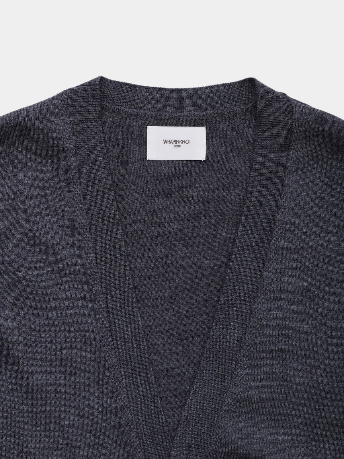 WRAPINKNOT【WK326・LCD03 WOOL HIGH-GAUGE KNIT L/S V-NECK CARDIGAN】