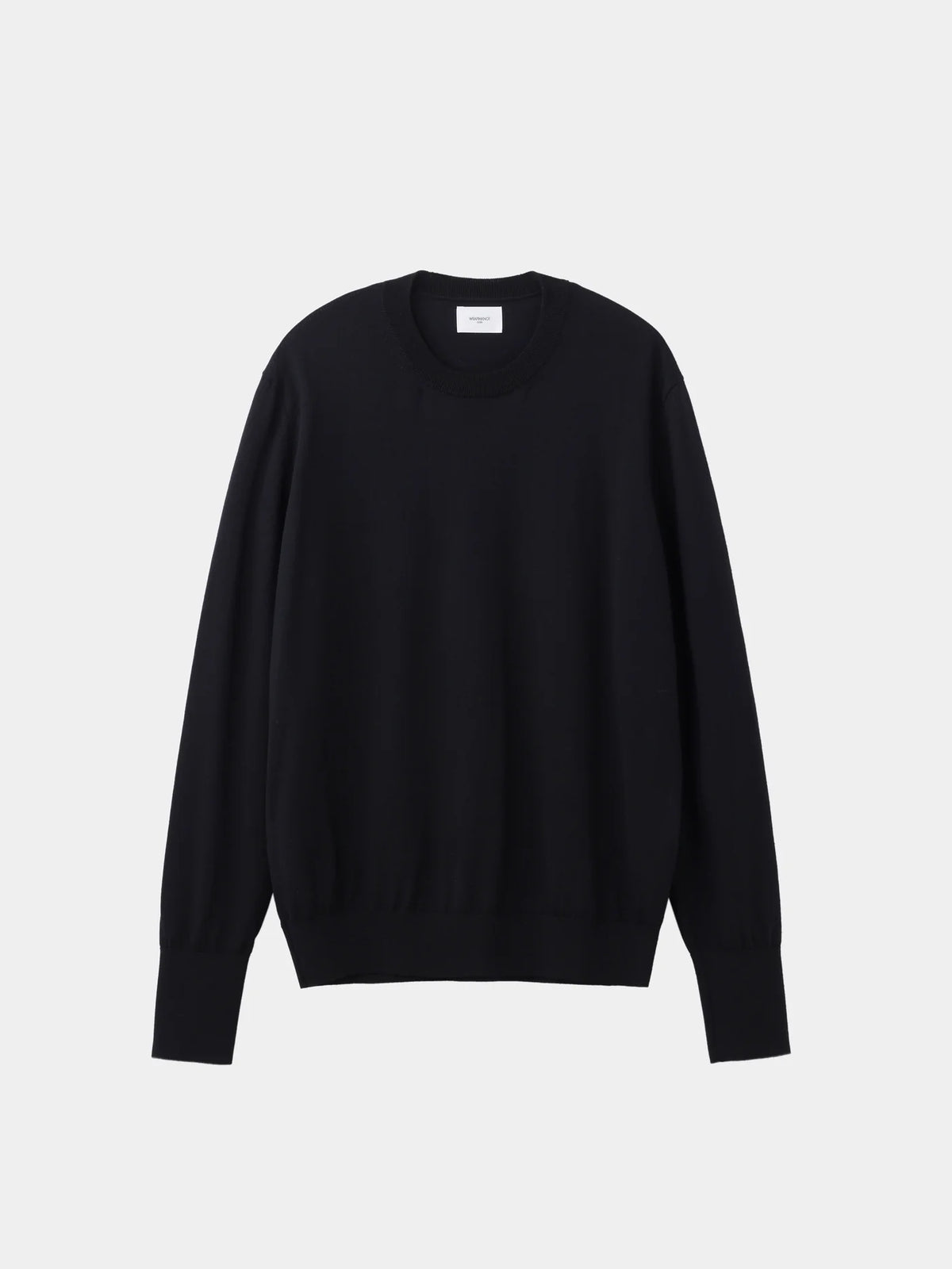WRAPINKNOT【WK326・LPO04 WOOL HIGH-GAUGE KNIT L/S CREW-NECK PO】