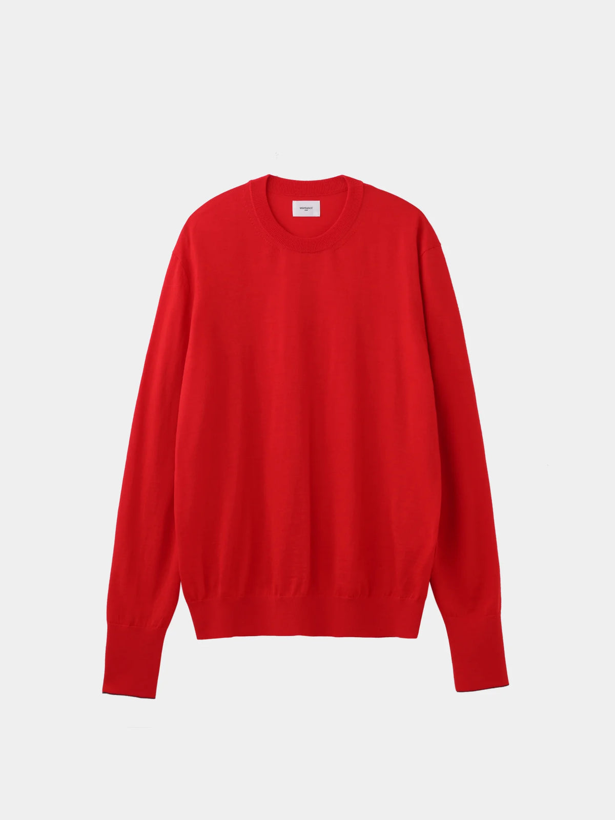 WRAPINKNOT【WK326・LPO04 WOOL HIGH-GAUGE KNIT L/S CREW-NECK PO】