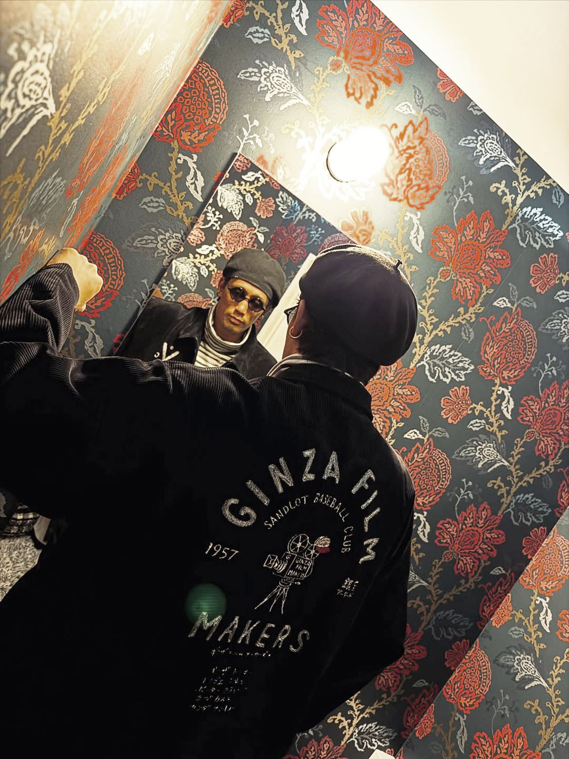 Porter Classic CORDUROY ZIP JACKET EMBROIDERY (SANDLOT)