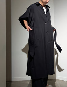AEHRR 【Draping Yoke Raglan Sleeve Over Coat】